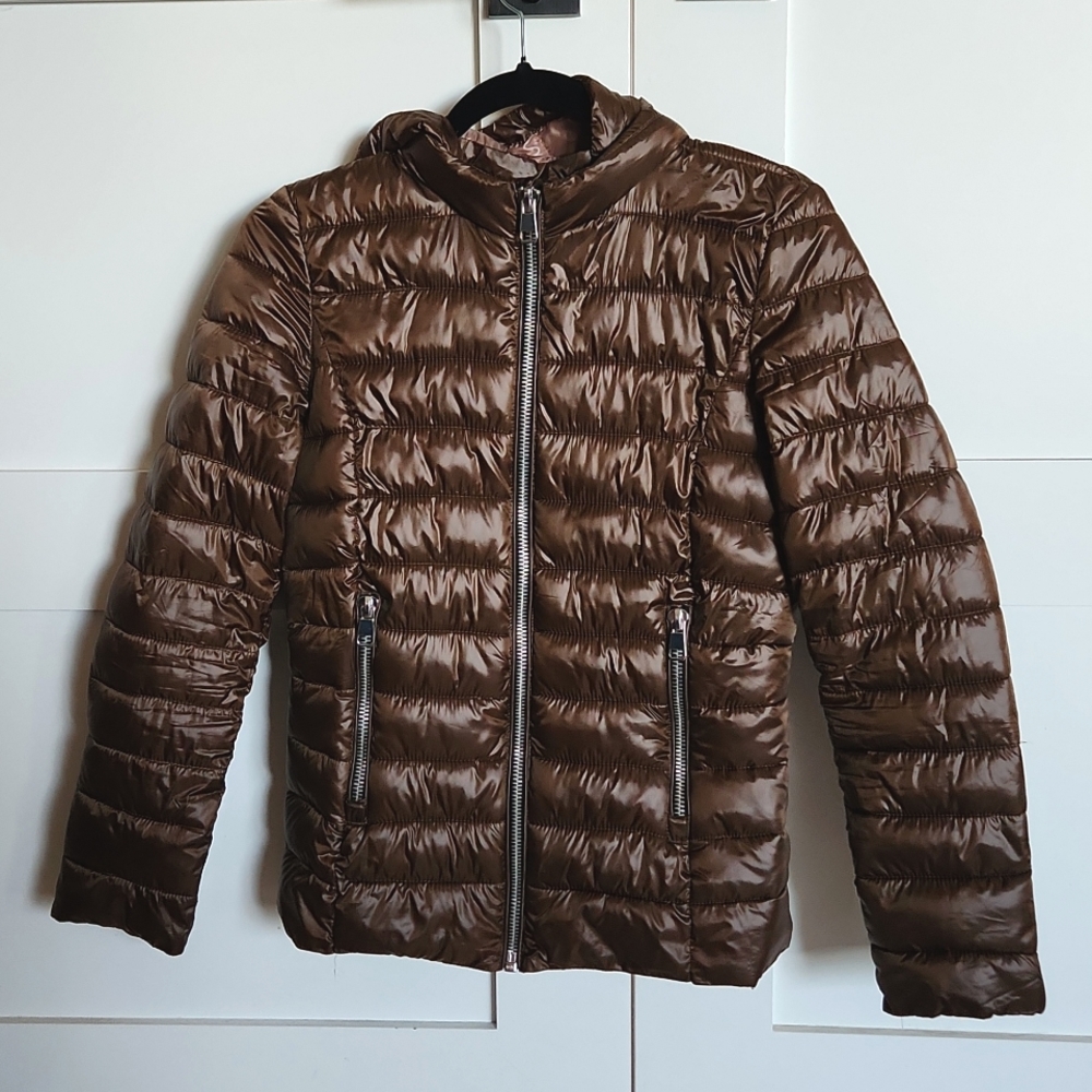 Mango moto puffer jacket